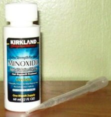 Minoxidil for hair loss treatment.